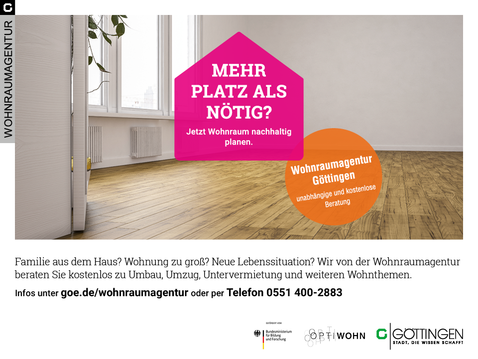 „Göttingen schafft Platz“ - Wohnraumagentur startet Kampagne zum Beratungsangebot